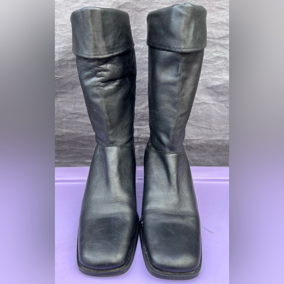 Naturalizer Leather black Pull on boots‎ size 7.5M - Picture 1 of 8